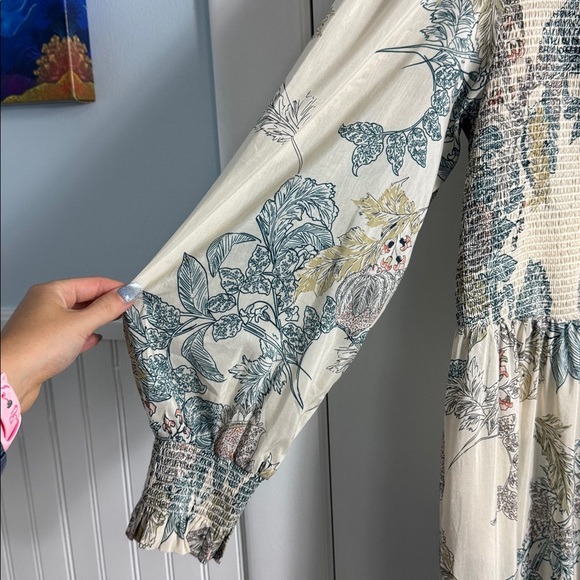 NWT Alessandra Juliette Aster Long Sleeve Floral Paisley Midi/Maxi Dress Large - Picture 7 of 11